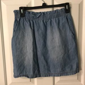 Jean Skirt With Pockets